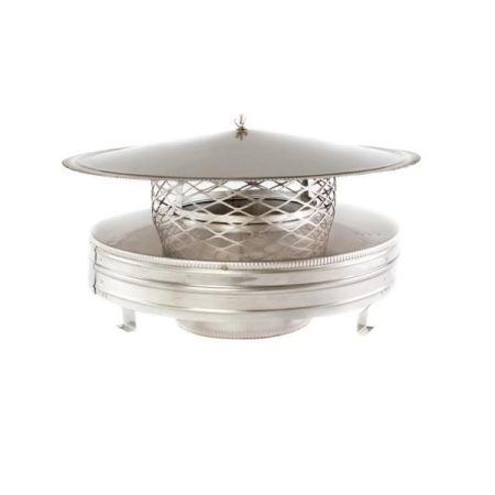 6-inch round air-cooled chimney cap designed to protect flues from rain, debris, and animals while enhancing airflow with a durable, rust-resistant construction