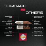 Comparison chart highlighting Chimcare fireplace flue dampers versus standard caps.