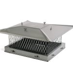 13x17 fireplace flue damper for controlling chimney draft, improving energy efficiency, and preventing heat loss