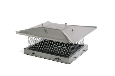 13x17 fireplace flue damper for controlling chimney draft, improving energy efficiency, and preventing heat loss