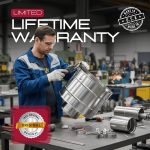 Premium stainless steel chimney cap with Chimcare lifetime warranty guarantee.