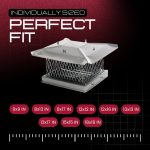 Precision-fit fireplace flue damper cap designed to match different chimney sizes.