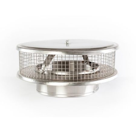 6-inch round single wall solid pack chimney cap designed for maximum protection and airflow, ensuring durability and efficient performance for your chimney system.