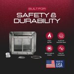 Heavy-duty fireplace flue damper designed for long-lasting durability and safe operation.