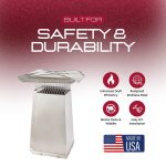 Tall Stainless Steel Flue Stretcher showcasing durability, safety, and corrosion resistance for long-lasting chimney protection.