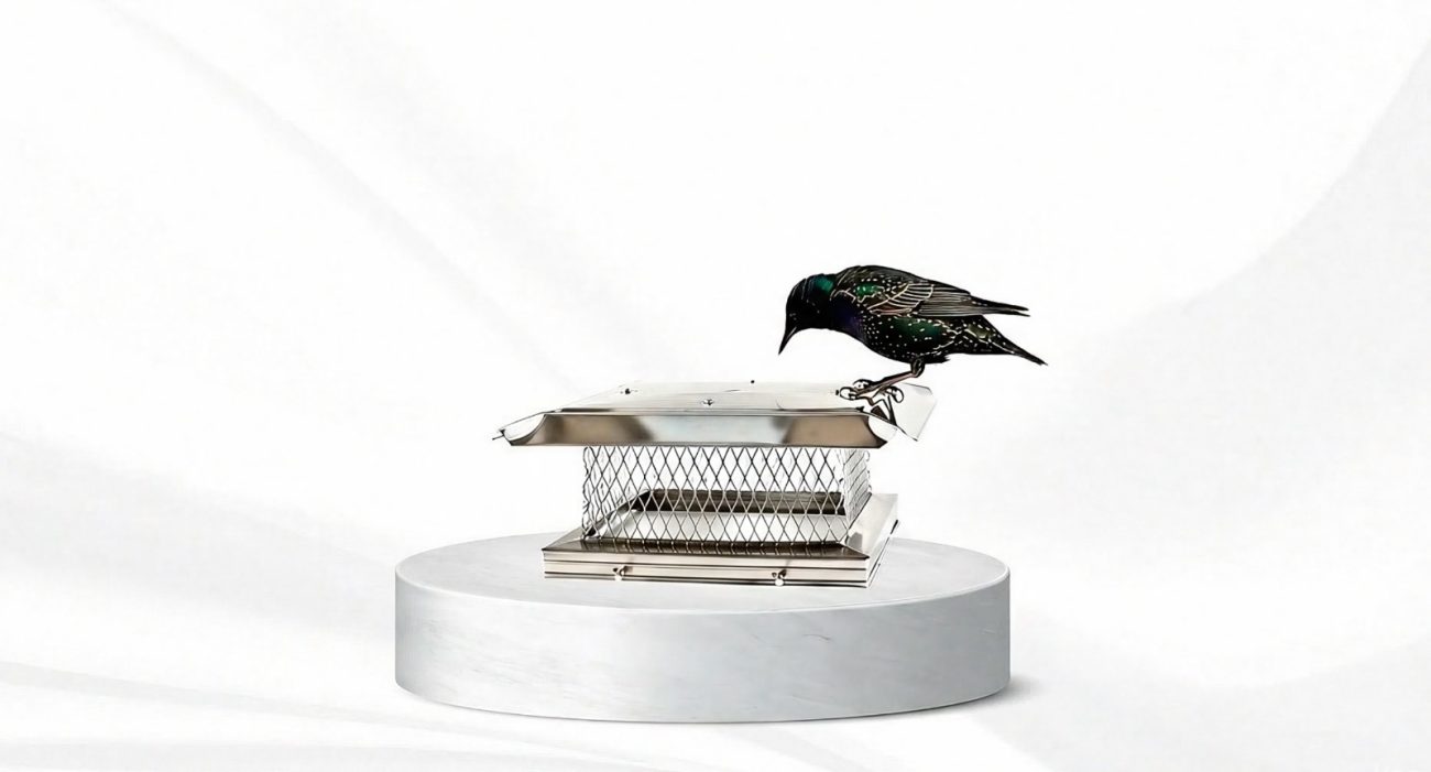 Bird-Proof Chimney Cap in Action