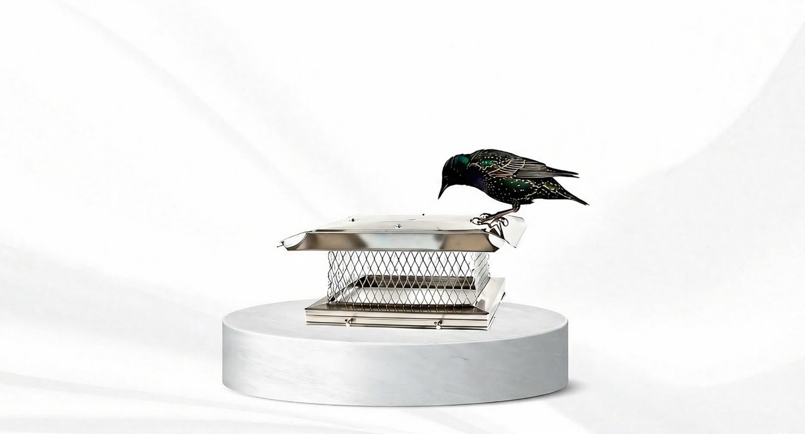 Bird-Proof Chimney Cap in Action