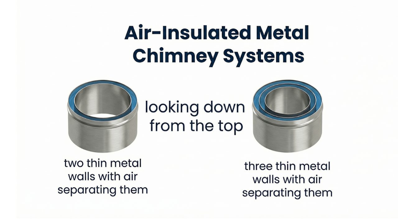 How to measure chimney cap flue size guide showing proper measurement points